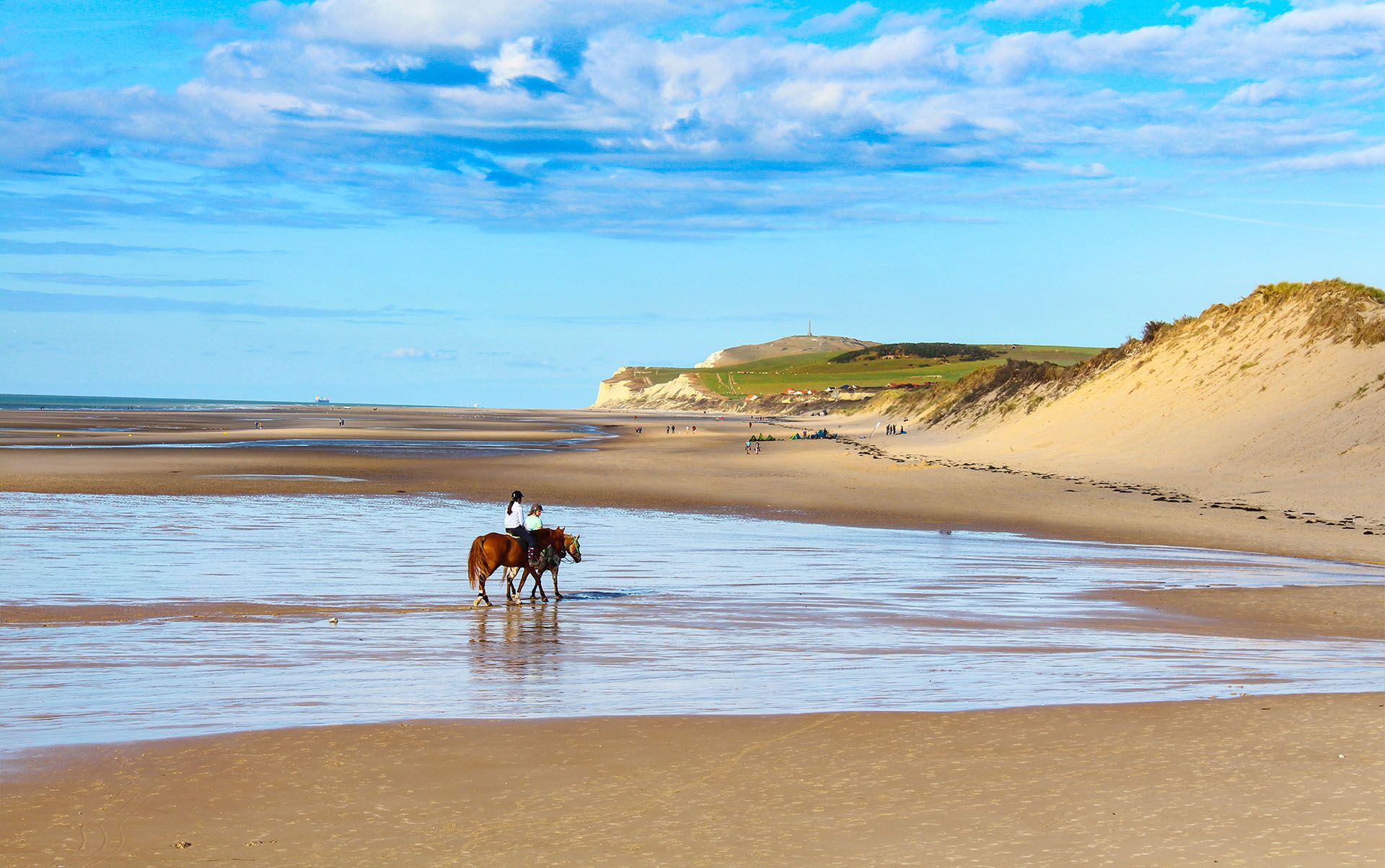 Cap Gris-nez cliffs in north of France seen from Wissant beach © Shutterstock