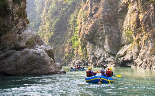 Rafting on the Tamur river, Nepal.