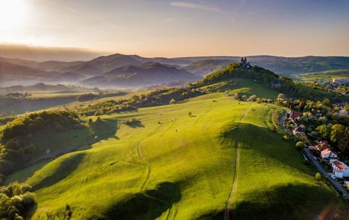 View of calvary in Banska Stiavnica, UNESCO, Slovakia. Spring colors © Hike The World/Shutterstock