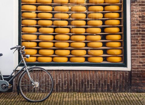 Gouda cheese bicycle, Netherlands @ Shutterstock