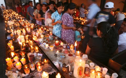 Pilgrims visiting Esquipulas basilica, Southern Guatemala.