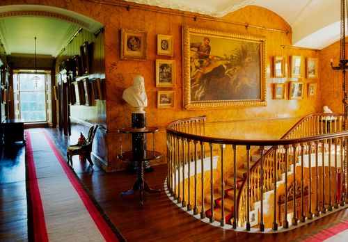 Hallway Inside the Argory. County Tyrone, Northern Ireland, UK