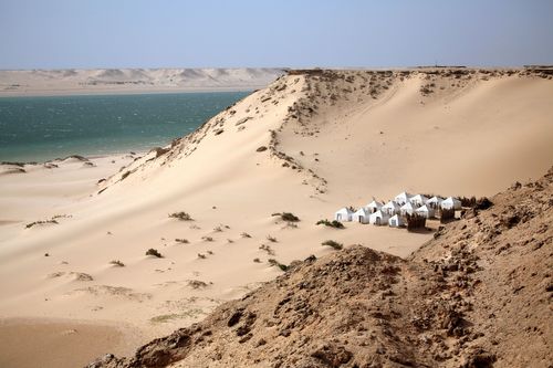 Tourist camp, Dakhla, Morocco