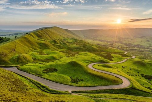 Road in the Peak District