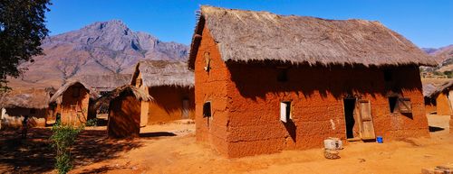 Traditional houses in the Andringitra National Park, Madagascar, Africa